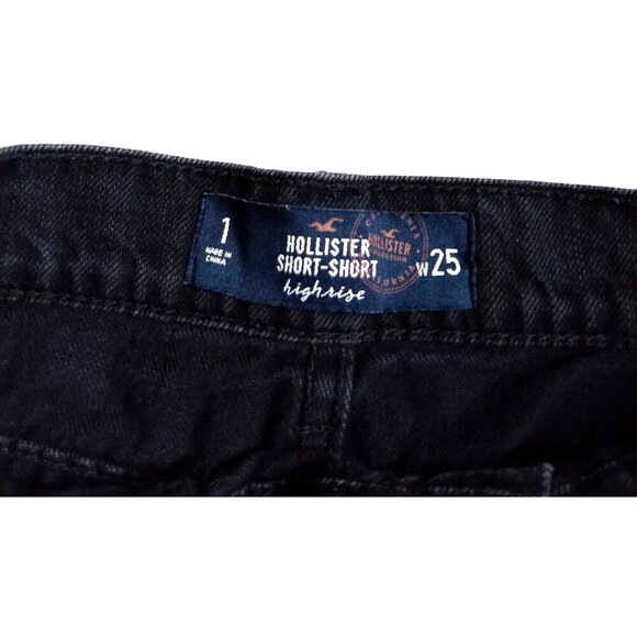 Hollister High Rise Boyfriend Destroyed Distressed Frayed Hem Size 1 Waist 25 - Picture 4 of 16